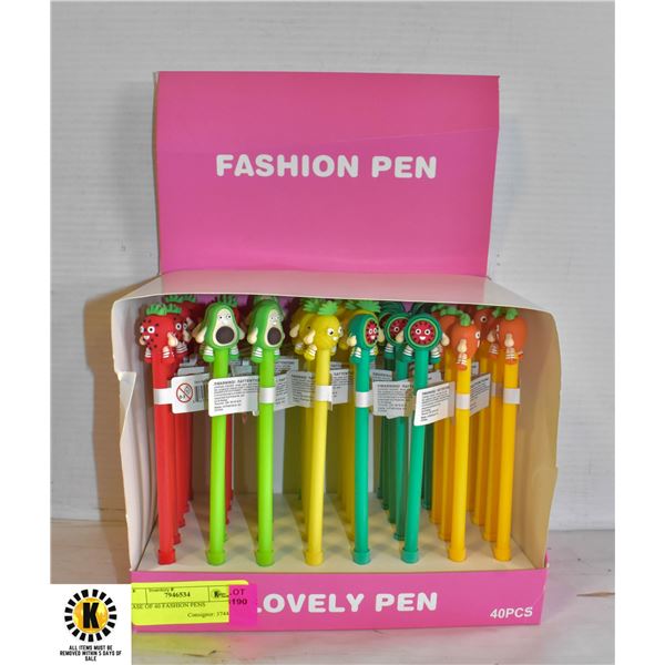 CASE OF 40 FASHION PENS