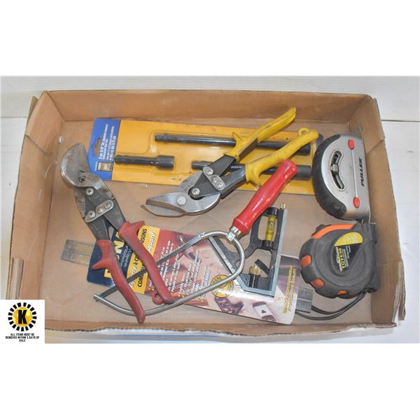 FLAT OF ASSORTED TOOLS