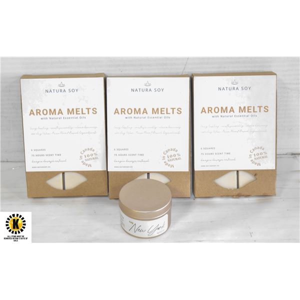 NATURS SOY - AROMA MELTS (VAN BOURBON) & CANDLE