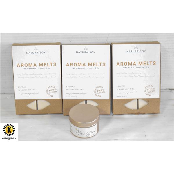 NATURS SOY - AROMA MELTS (VAN BOURBON) & CANDLE