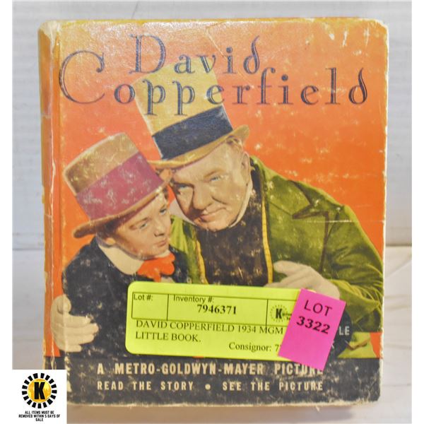 DAVID COPPERFIELD 1934 MGM BIG LITTLE BOOK.