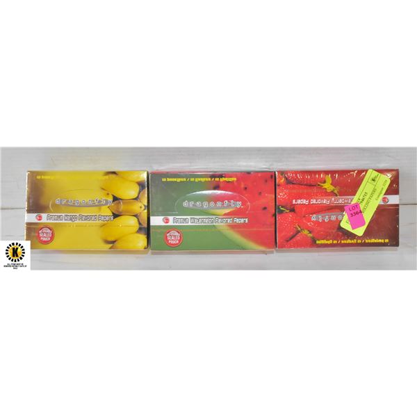 3 BOXES ROLLING PAPERS