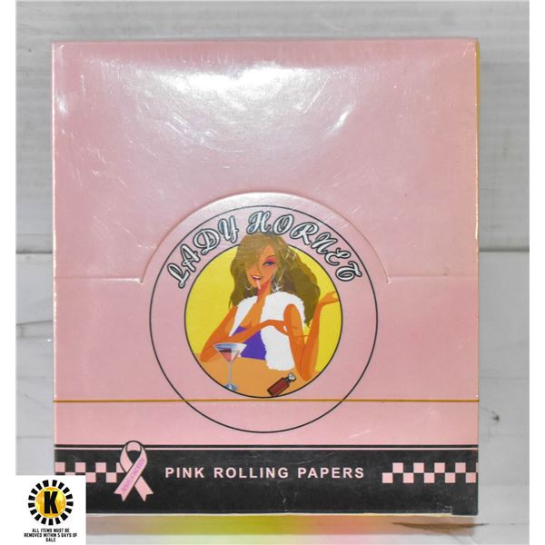 BOX 50 PACKS PINK LADY ROLLING PAPERS