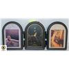 Image 2 : MANTLE QUARTZ CLOCK PHOTO DISPLAY & PICTURE FRAME