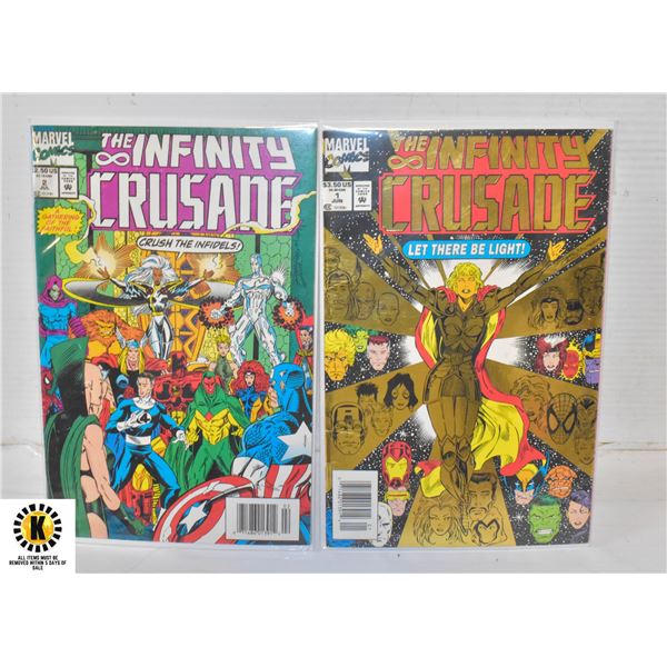 1ST ISSUE #1,2 THE INFINITY CRUSADE