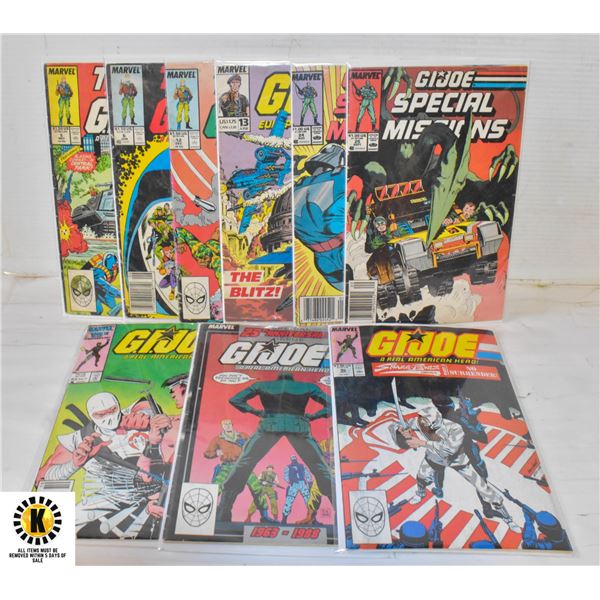 G.I.JOE. COMICS COLLECTION #5,6,12,13,24,25,52,86,