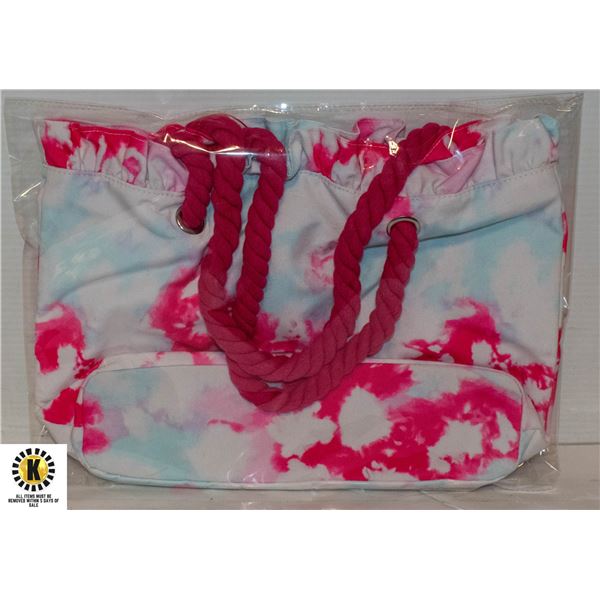 VINTAGE TIE DYE TOTE BAG FOR WOMAN LARGE NEW