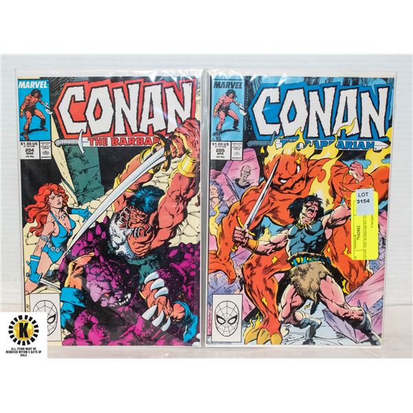 CONAN THE BARBARIAN #204 & 205