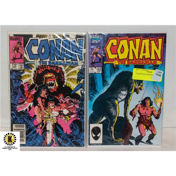 CONAN THE BARBARIAN #152 & 192