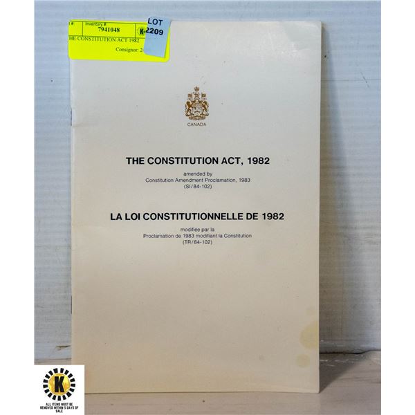 THE CONSTITUTION ACT 1982