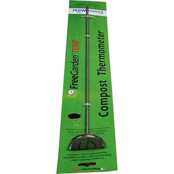 NEW ENVIROWORLD FREEGARDEN COMPOST THERMOMETER