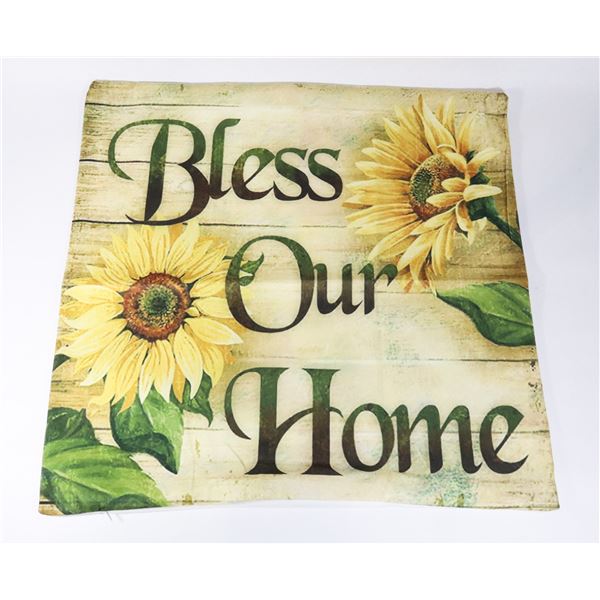 NEW SUNFLOWER DESIGN" BLESS OUR HOME" SLOGAN