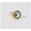 Image 1 : NEW ROUND RHINESTONE SIZE 7 RING.