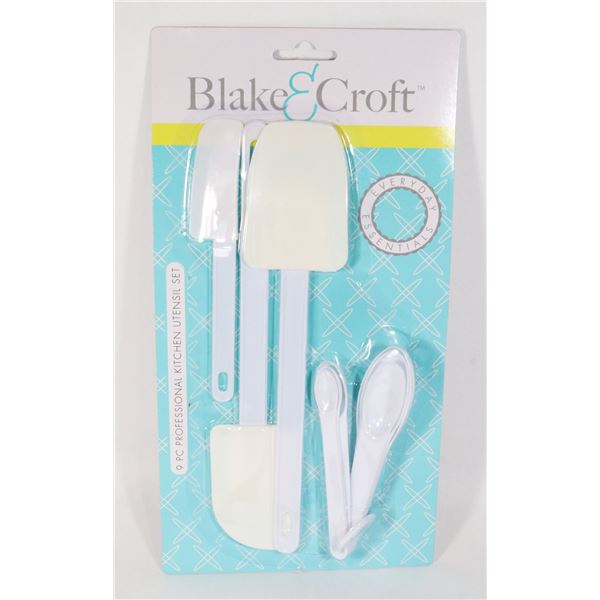 NEW BLAKE & CROFT 9PC KITCHEN UTENSIL SET