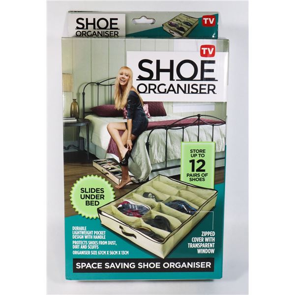 NEW UNDERBED SHOE ORGANIZER, SPACE SAVING