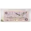 Image 2 : 1989 CANADA UNCIRCULATED TEN DOLLAR BILL