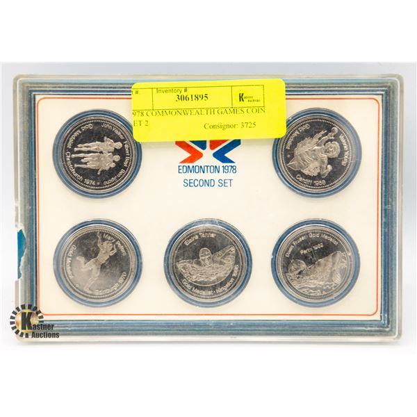1978 COMMONWEALTH GAMES COIN SET 2ND SET