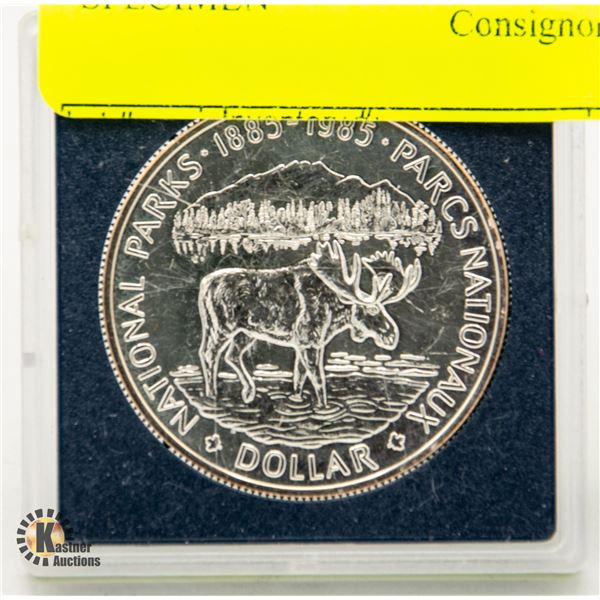 1985 CANADA SILVER DOLLAR SPECIMEN