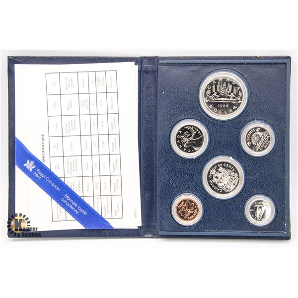 1986 CANADIAN SPECIMEN COIN SET