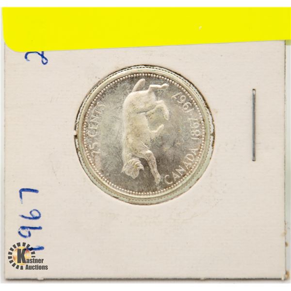 1967 SILVER CANADA QUARTER