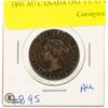 Image 1 : 1895 AU CANADA ONE CENT COIN