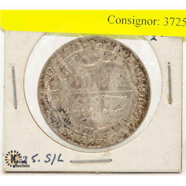 1915 SILVER HALF CROWN UK COIN