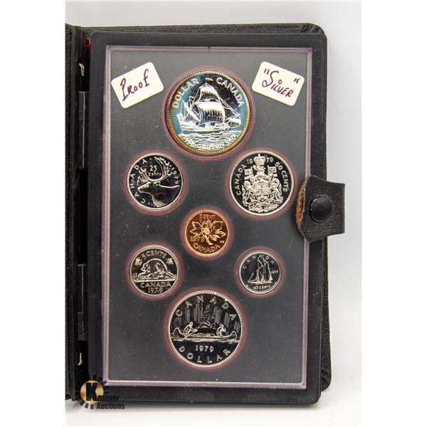 1979 CANADIAN PROOF COIN SET W SILVER DOLLAR