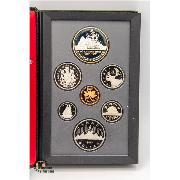 1987 CANADIAN PROOF COIN SET W SILVER DOLLAR