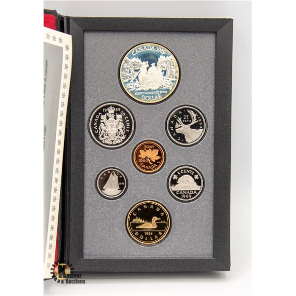 1989 CANADIAN PROOF COIN SET W SILVER DOLLAR