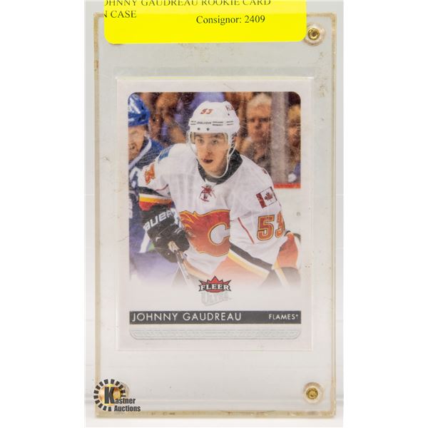 JOHNNY GAUDREAU ROOKIE CARD IN CASE