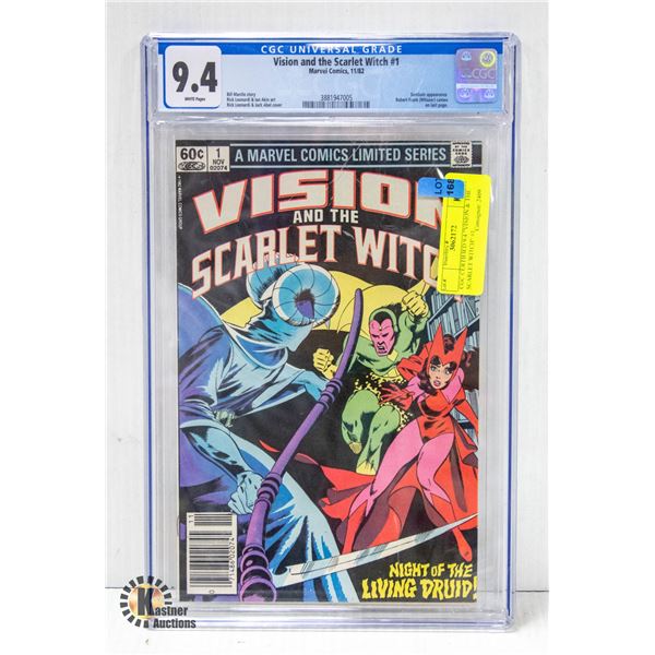 CGC CERTIFIED 9.4 "VISION & THE SCARLET WITCH" #1