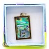 Image 1 : NEW GOLD PLATED ABALONE PENDANT IN GIFT BOX