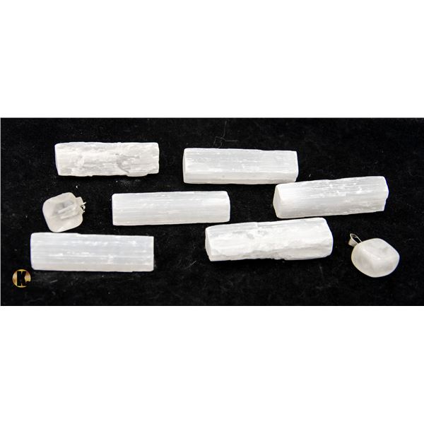 BUNDLE OF GENUINE SELENITE SPECIMENS