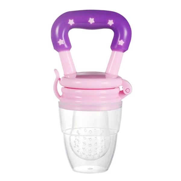 NEW BABY FRUIT FEEDER INSTANT TEETHING TOY-PINK/