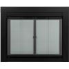 Image 1 : NEW ASCOT GLASS FIRESCREEN BLACK - MEDIUM SIZE