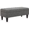 Image 1 : NEW RIVET MAPLE CHANNEL TUFTED UPHOLSTERED STORAGE
