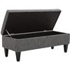 Image 3 : NEW RIVET MAPLE CHANNEL TUFTED UPHOLSTERED STORAGE