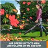 Image 2 : NEW WORX 20V CORDLESS BLOWER - INCLUDES BATTERY &