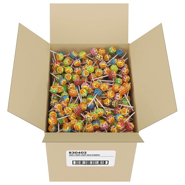 NEW CASE OF 1000 CHUPA CHUPS ORIGINAL MEDLEY CANDY