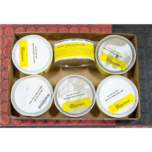 6 CONTAINERS OF HOT STICK WAX 14 OZ EACH