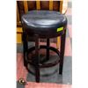 Image 1 : ESTATE LEATHER TOP ACCENT STOOL APPROX 3FT-ESTATE