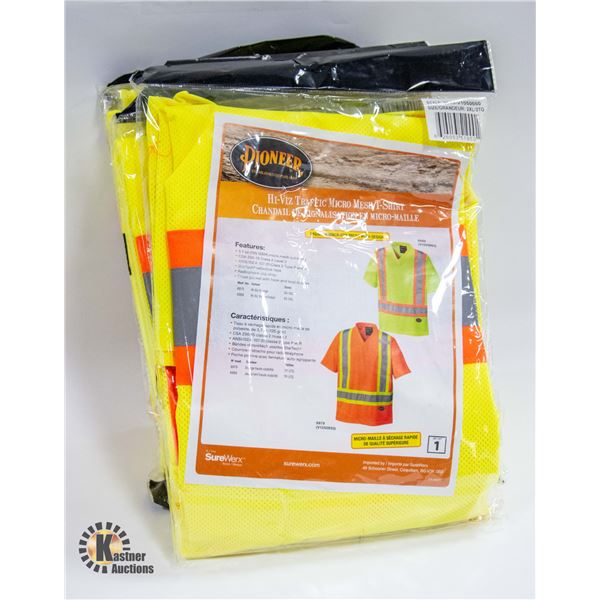 FIVE NEW PIONEER HI-VIZ TRAFFIC MICROMESH T-SHIRTS