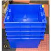 Image 1 : LOT OF 5 BLUE PARTS BINS