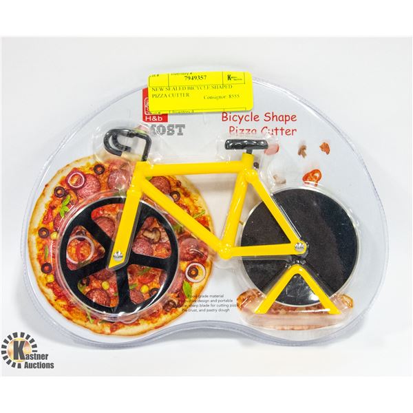 NEW SEALED BICYCLE SHAPED PIZZA CUTTER