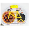 Image 1 : NEW SEALED BICYCLE SHAPED PIZZA CUTTER