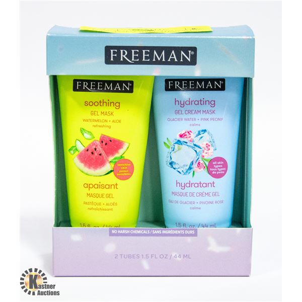 NEW SEALED FREEMAN SOOTHING GEL MASK & HYDRATING