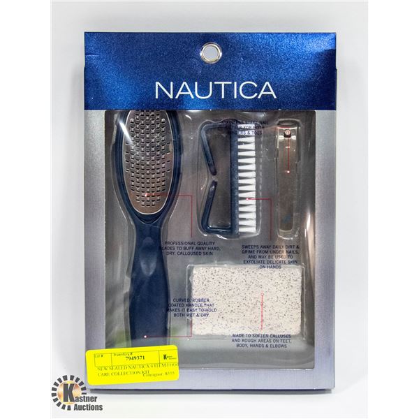 NEW SEALED NAUTICA 4 ITEM FOOT CARE COLLECTION KIT