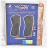 Image 1 : COPPER FIT ELETE COMPRESSION KNEE SLEEVE 2 PACK