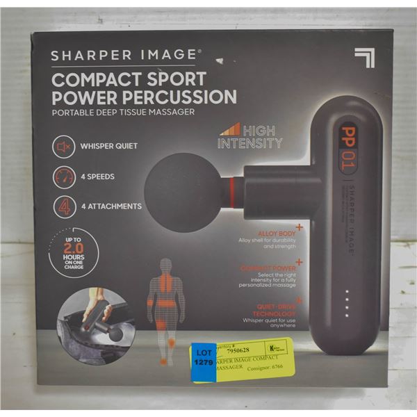 NEW SHARPER IMAGE COMPACT SPORT MASSAGER