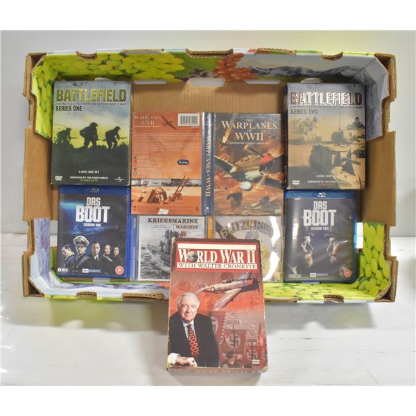 WWII HISTORY. 29 DVDS. WARPLANES OF WWII,